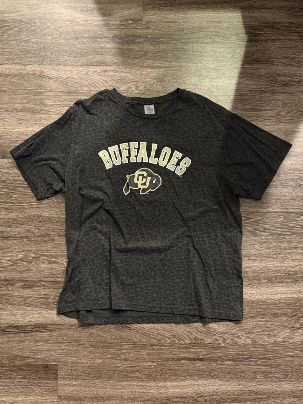 CU Buffaloes Black Graphic Crewneck Tee